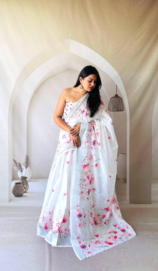 Designer Lenin Sarees - Image 3