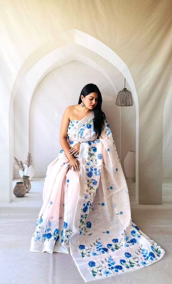 Designer Lenin Sarees - Image 4