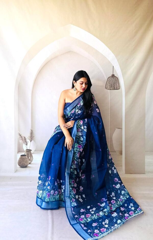 Designer Lenin Sarees - Image 7