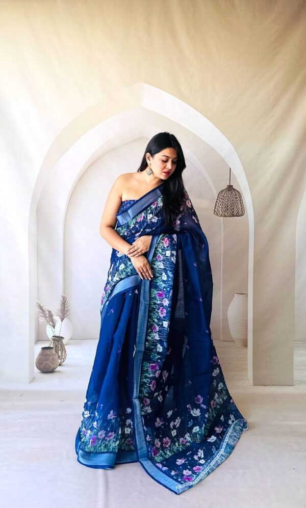 Designer Lenin Sarees - Image 8