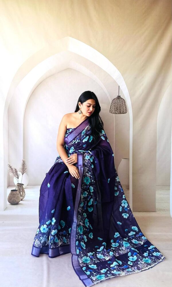 Designer Lenin Sarees - Image 9