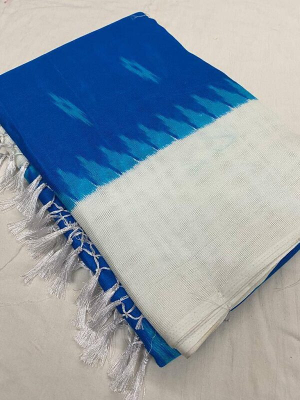 Designer Linen Cotton Sarees - Image 14