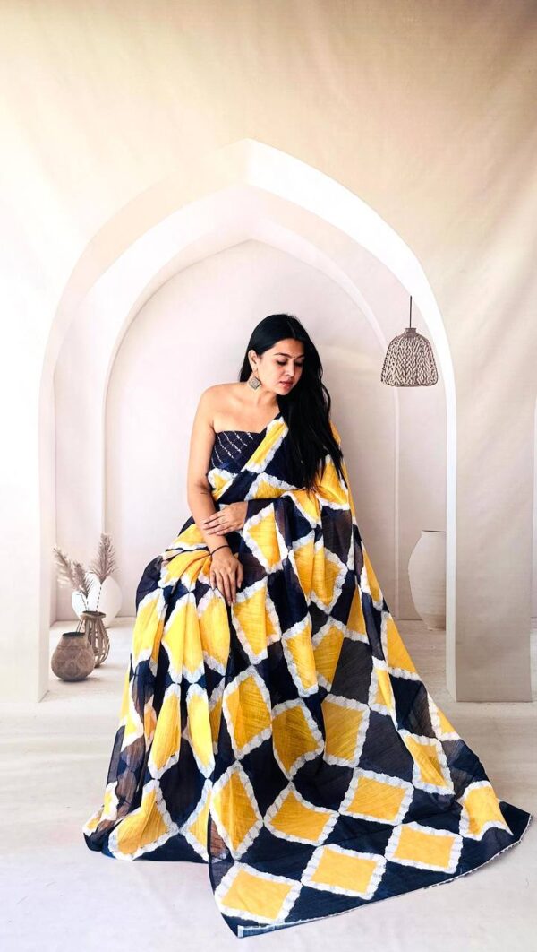 Designer Linen Sarees - Image 12
