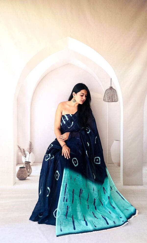 Designer Linen Sarees - Image 13