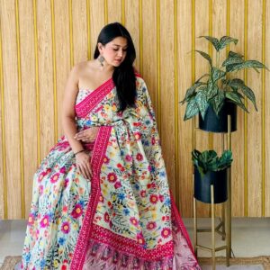 Designer Linen Sarees