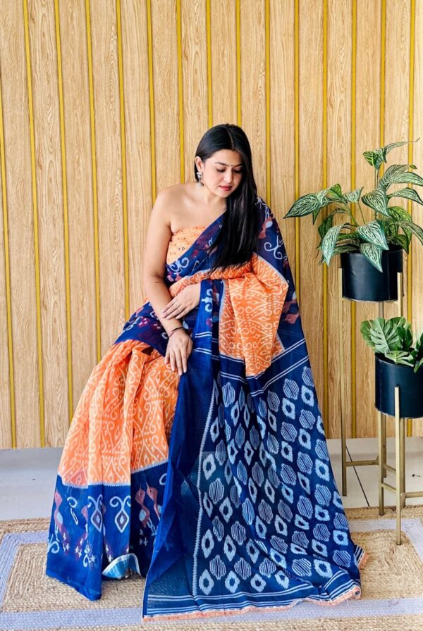 Designer Chic Linen Sarees - Image 15