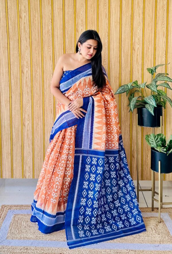 Designer Chic Linen Sarees - Image 12