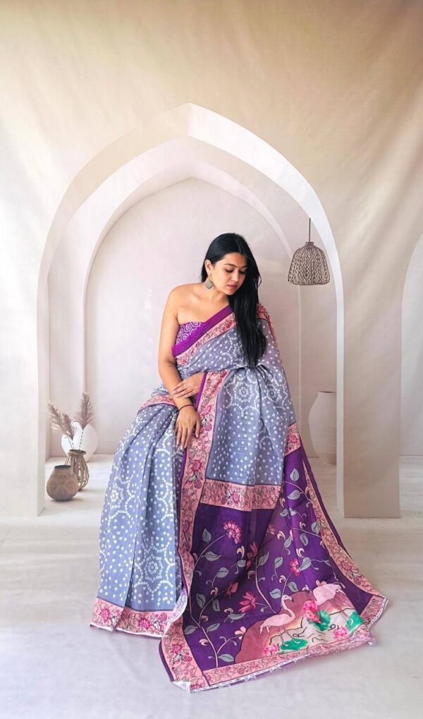 Designer Kalamkari Sarees - Image 2