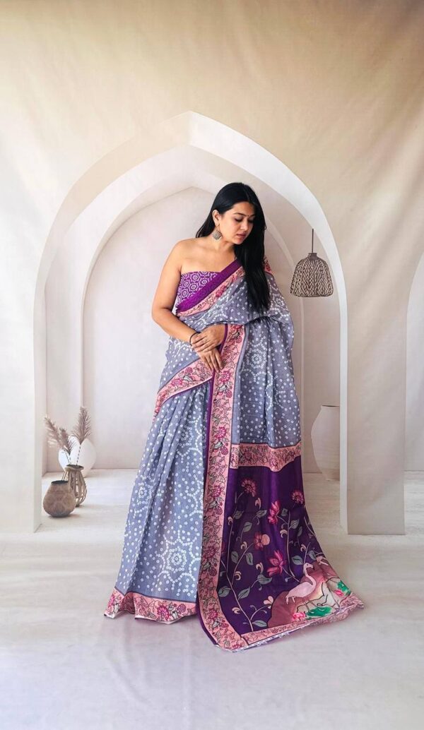 Designer Kalamkari Sarees - Image 3
