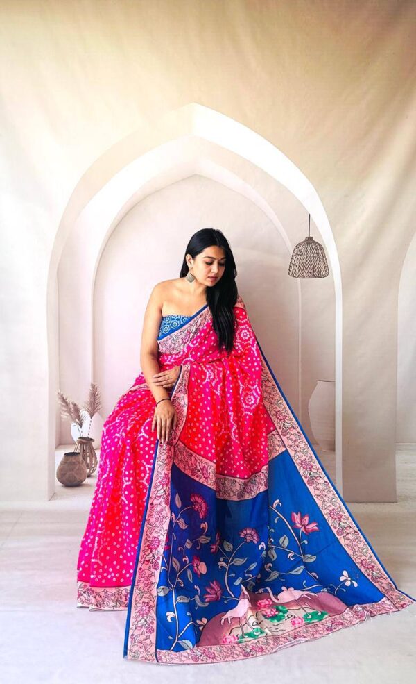 Designer Kalamkari Sarees - Image 8