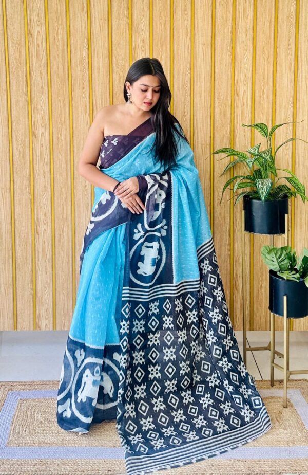 Designer Linen Sarees - Image 14