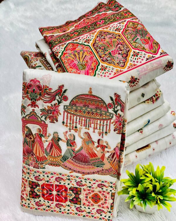 Designer Rajwadi Sarees - Image 18