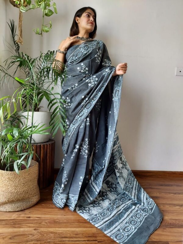 Designer Chic Linen Sarees - Image 3