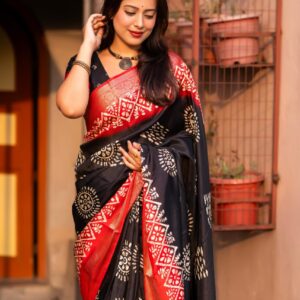 Designer Cotton Crape Sarees