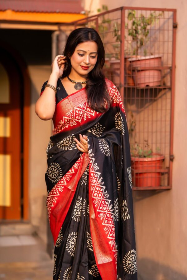 Designer Cotton Crape Sarees