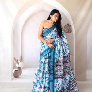 Designer Linen Sarees