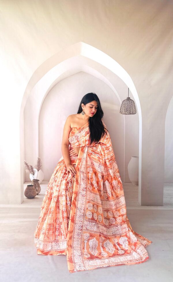 Designer Linen Sarees - Image 6