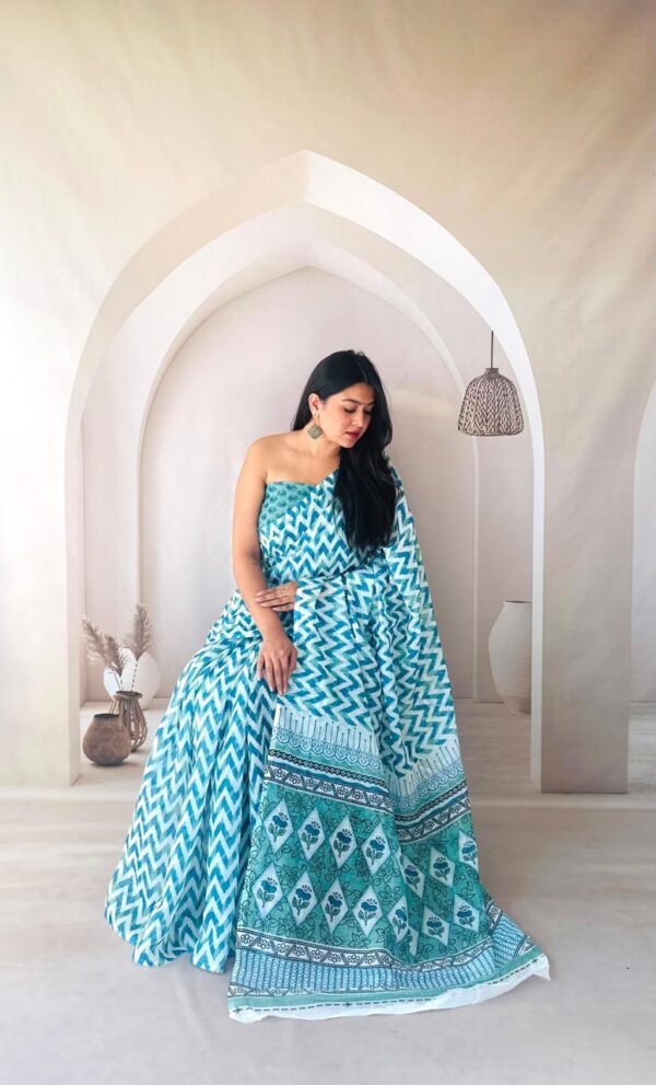 Designer Linen Sarees - Image 8