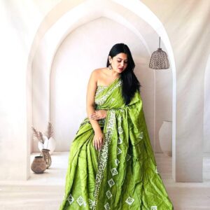 Designer Batik Print Sarees