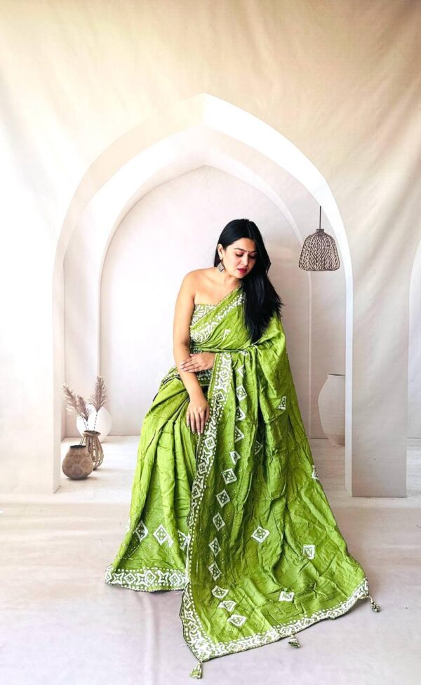 Designer Batik Print Sarees
