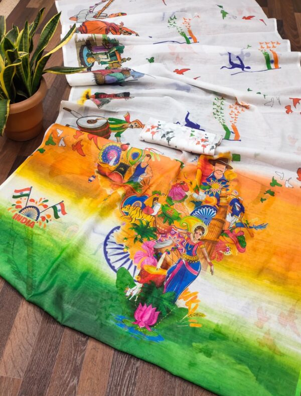 Designer Tiranga Sarees - Image 3