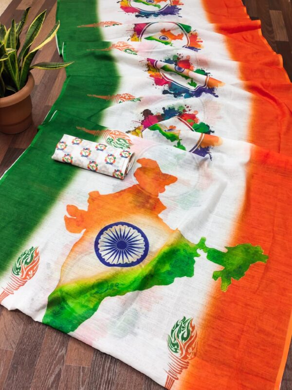 Designer Tiranga Sarees - Image 4