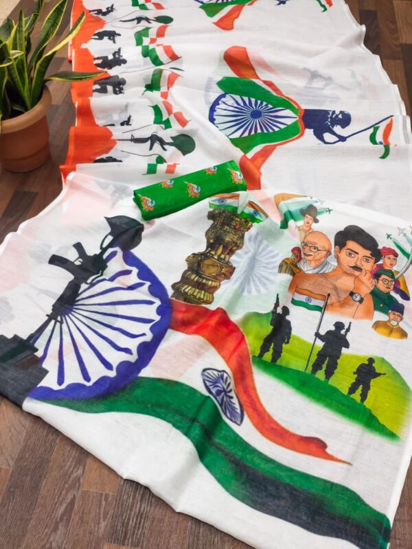 Designer Tiranga Sarees - Image 6